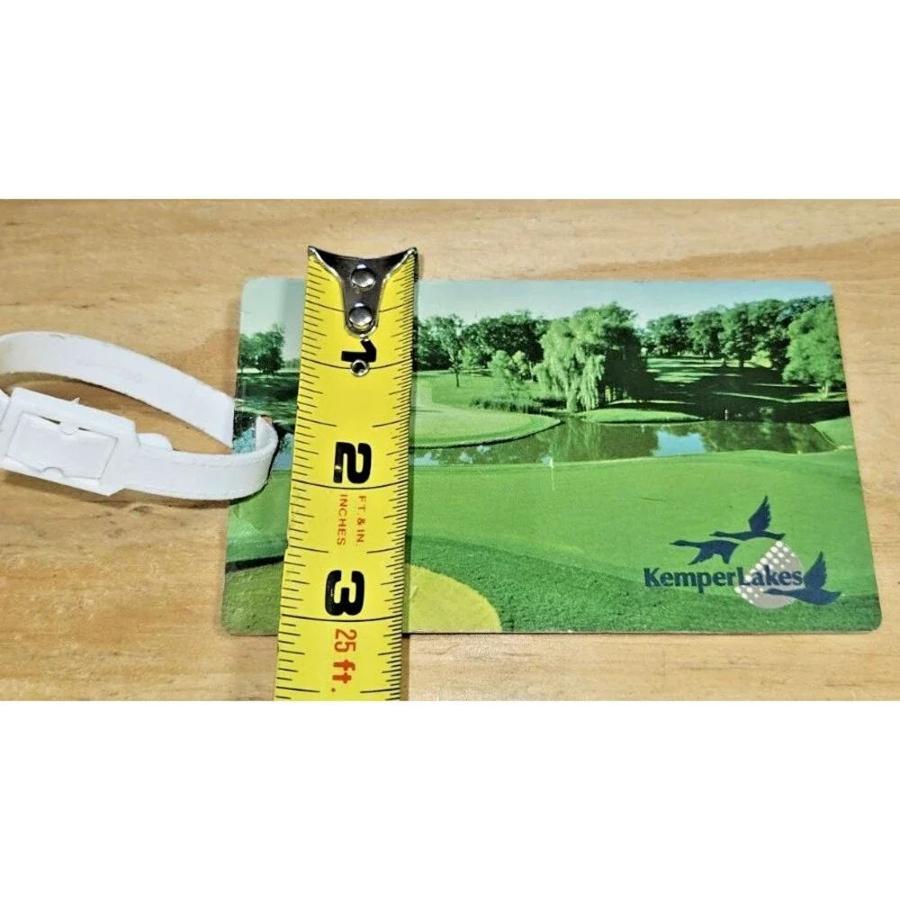 VTG 1990's KEMPER LAKES Golf Club Bag Tag Long Grove Illinois PGA course